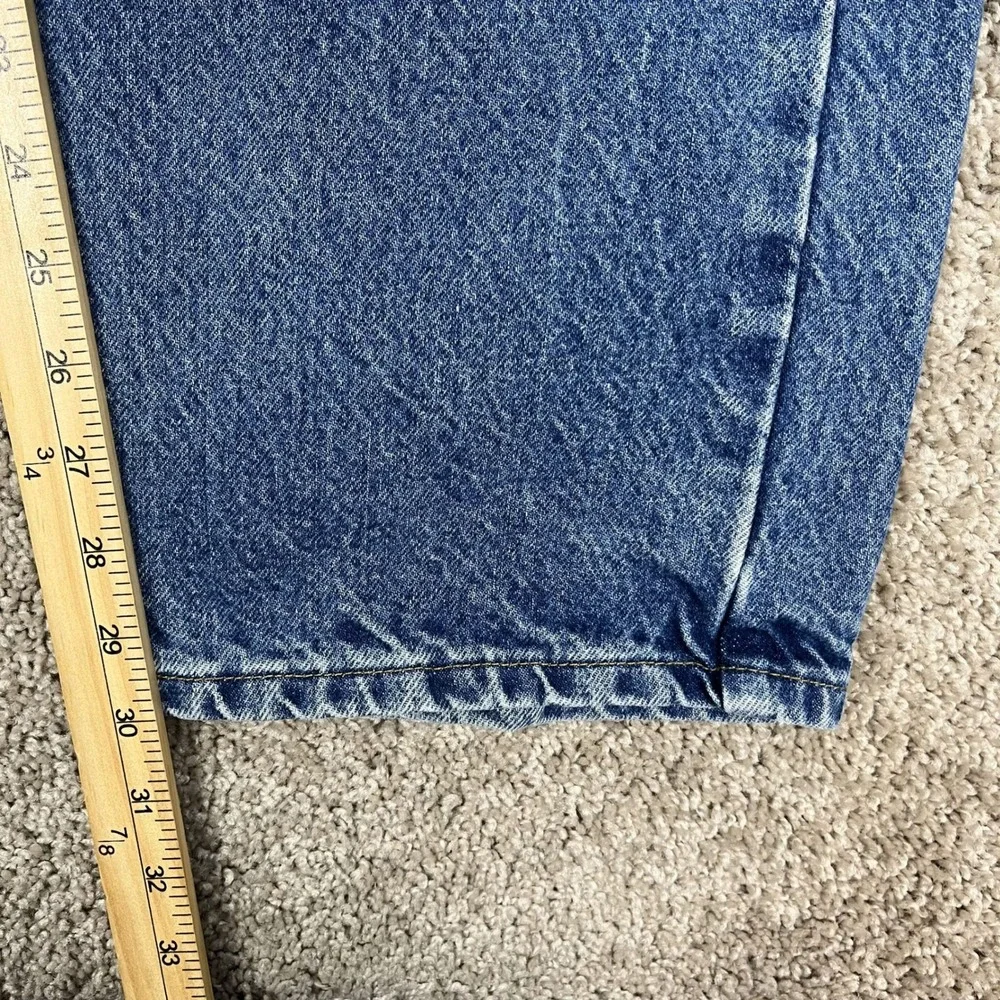 Carhartt Jeans Men 48x30 Medium Wash Denim Straight Leg 5 Pocket Relaxed Fit EUC